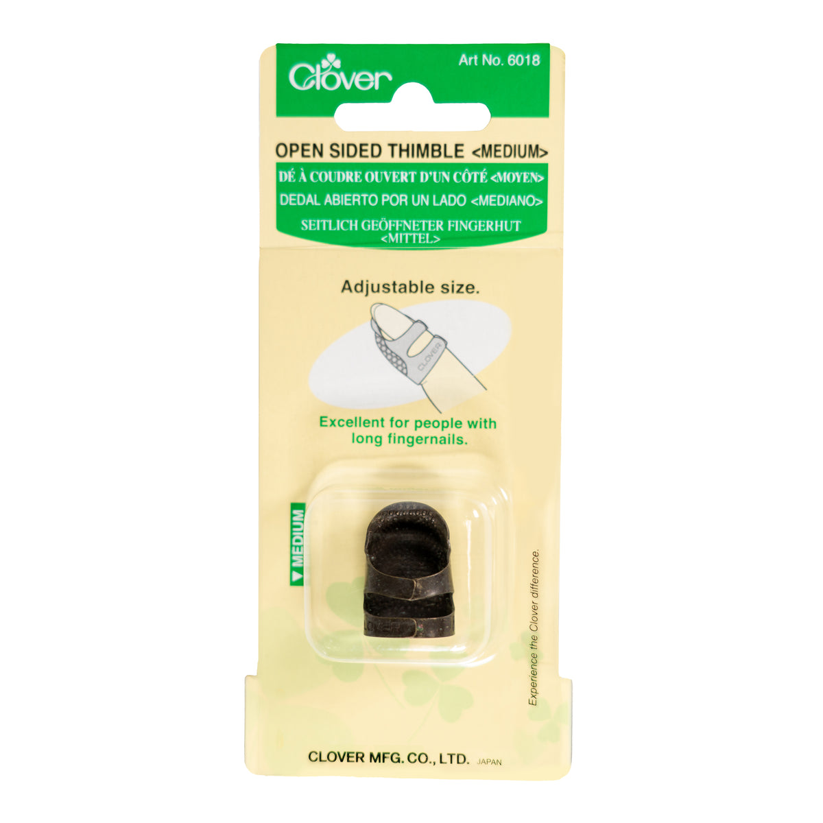 Clover No. 0 Sewing Thimble With Hemmed Edge - Zinc Metal Thimble For Needlework - View #8