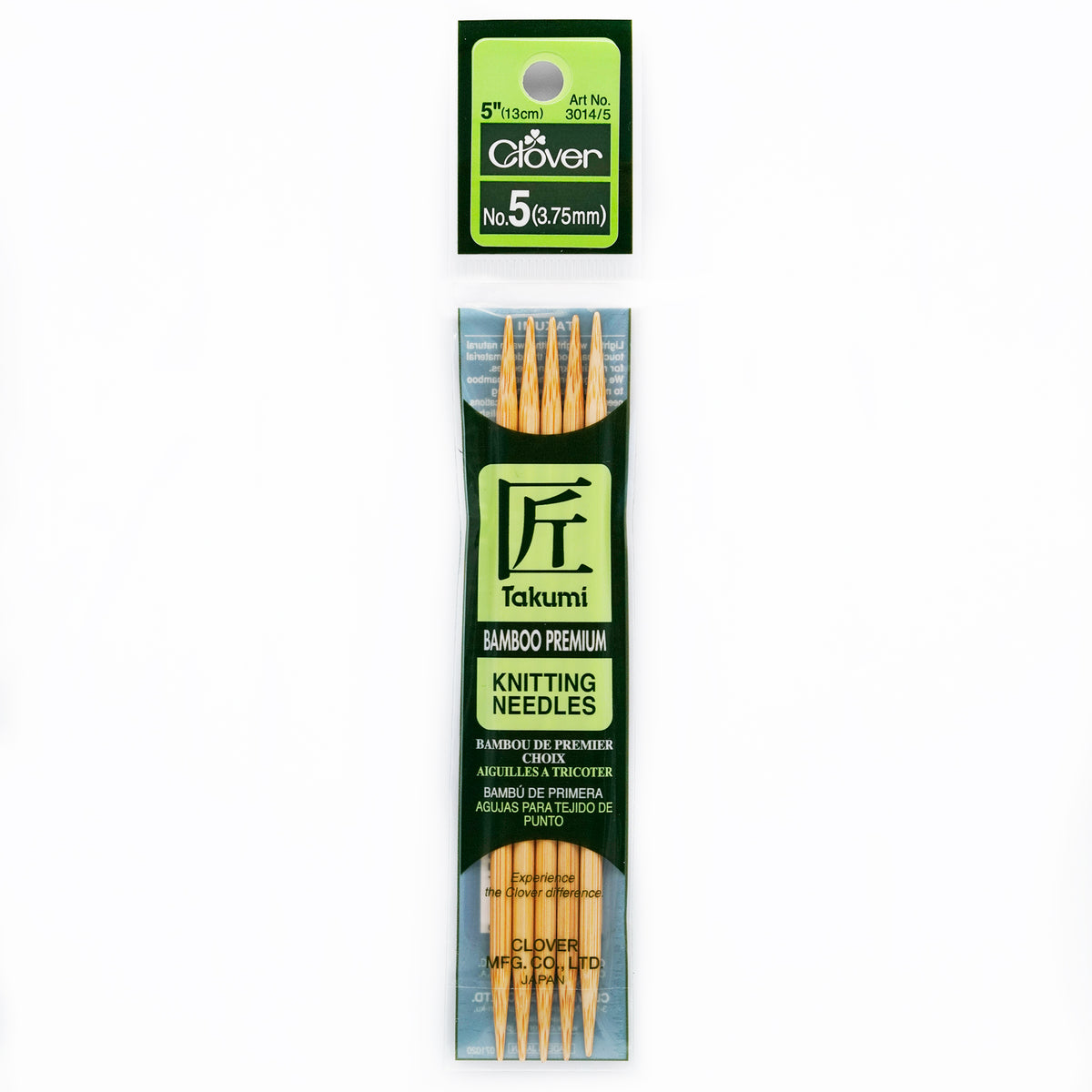 Takumi Bamboo Knitting Needles Double Pointed (5