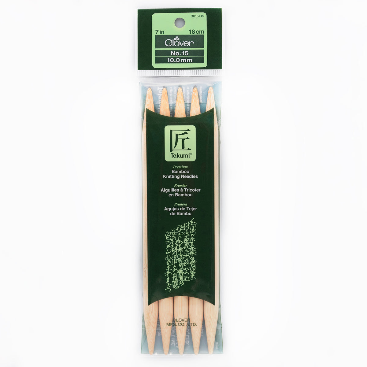 Takumi Bamboo Knitting Needles Double Pointed (7