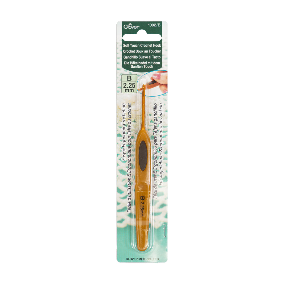 Soft Touch Crochet Hook B (2.25mm) – Clover Needlecraft, Inc.