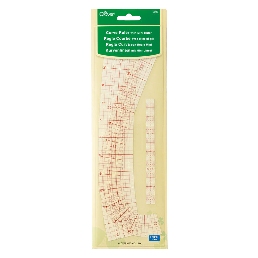 Curve Ruler with Mini Ruler | Clover – Clover Needlecraft, Inc.