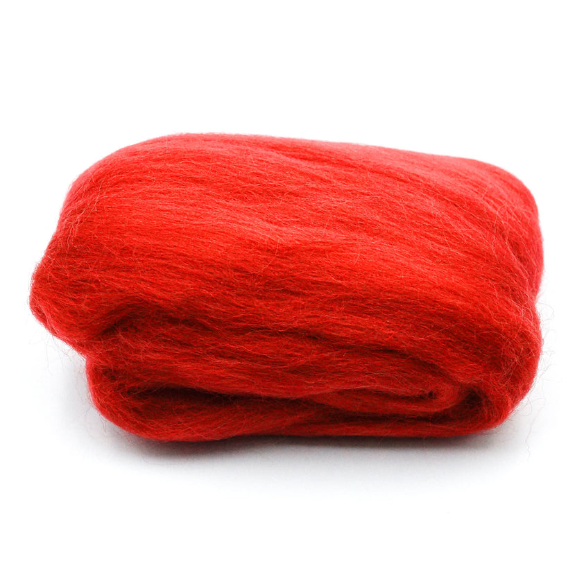 Natural Wool Roving (Red) – Clover Needlecraft, Inc.