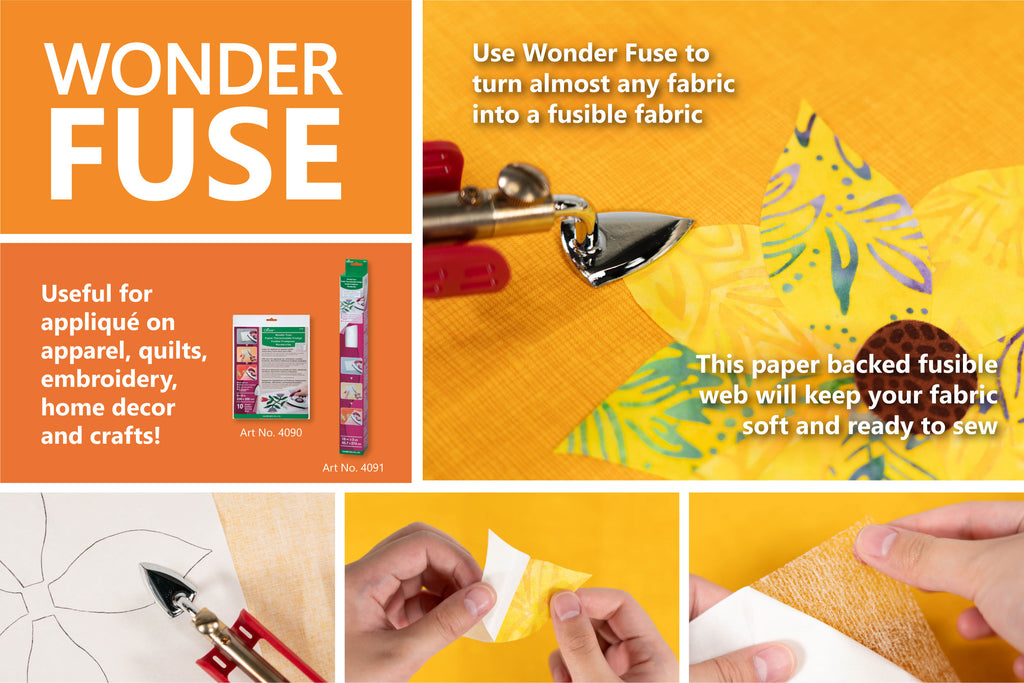 Wonder Fuse 18 X 3yd by Clover Needlecraft Quilting Supplies and Sewing  Notions Moda-4091 