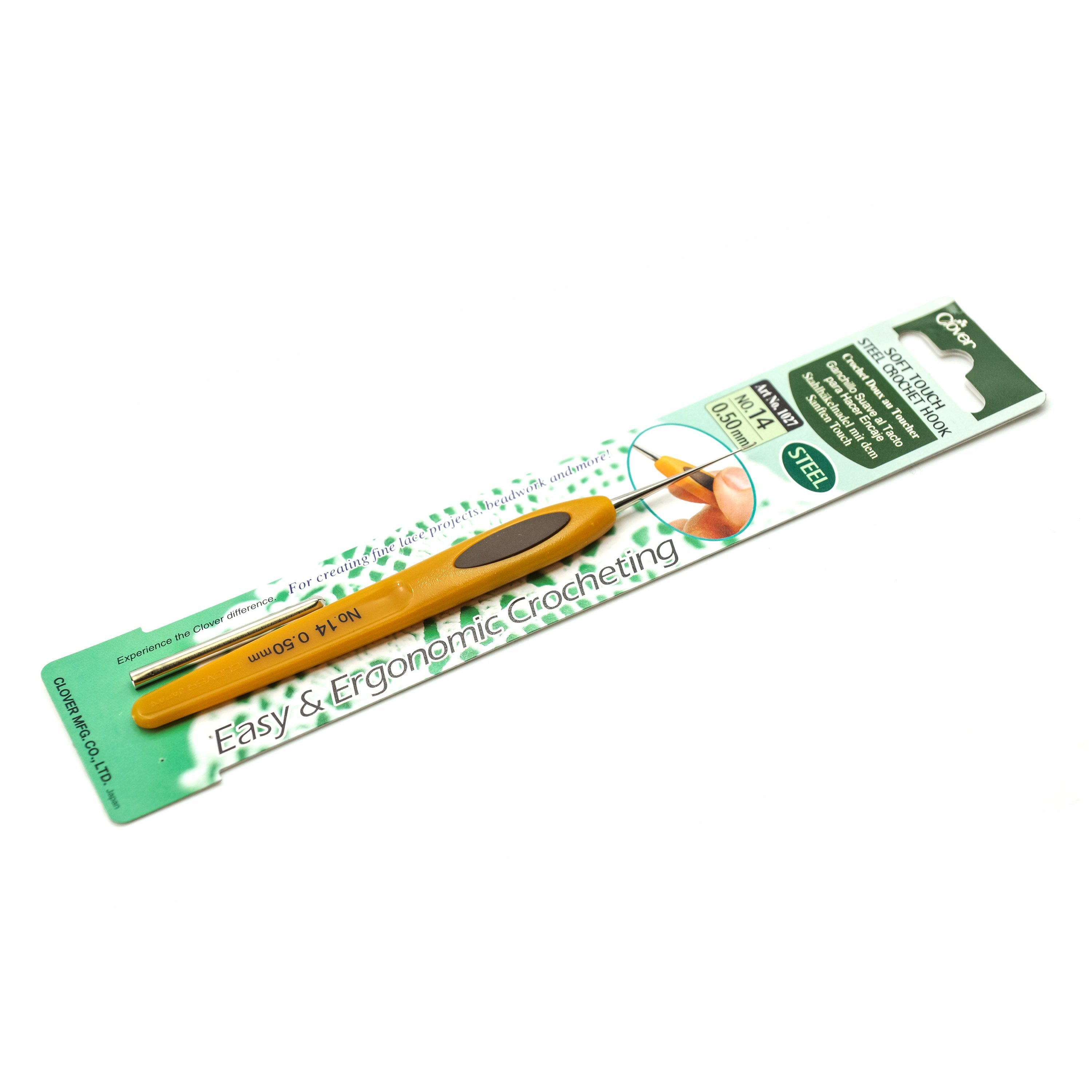 Clover Tatting Shuttle With Crochet Hook - No. 8 Size For Lace Making With Thick Threads