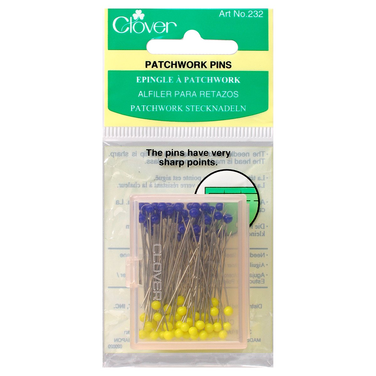 Clover Glass Head Sewing Pins #2507 – Farm Road Quilts