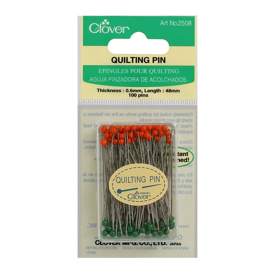Clover Quilting Pins 2508 - Extra fine glass-headed pins by Bra-makers  Supply