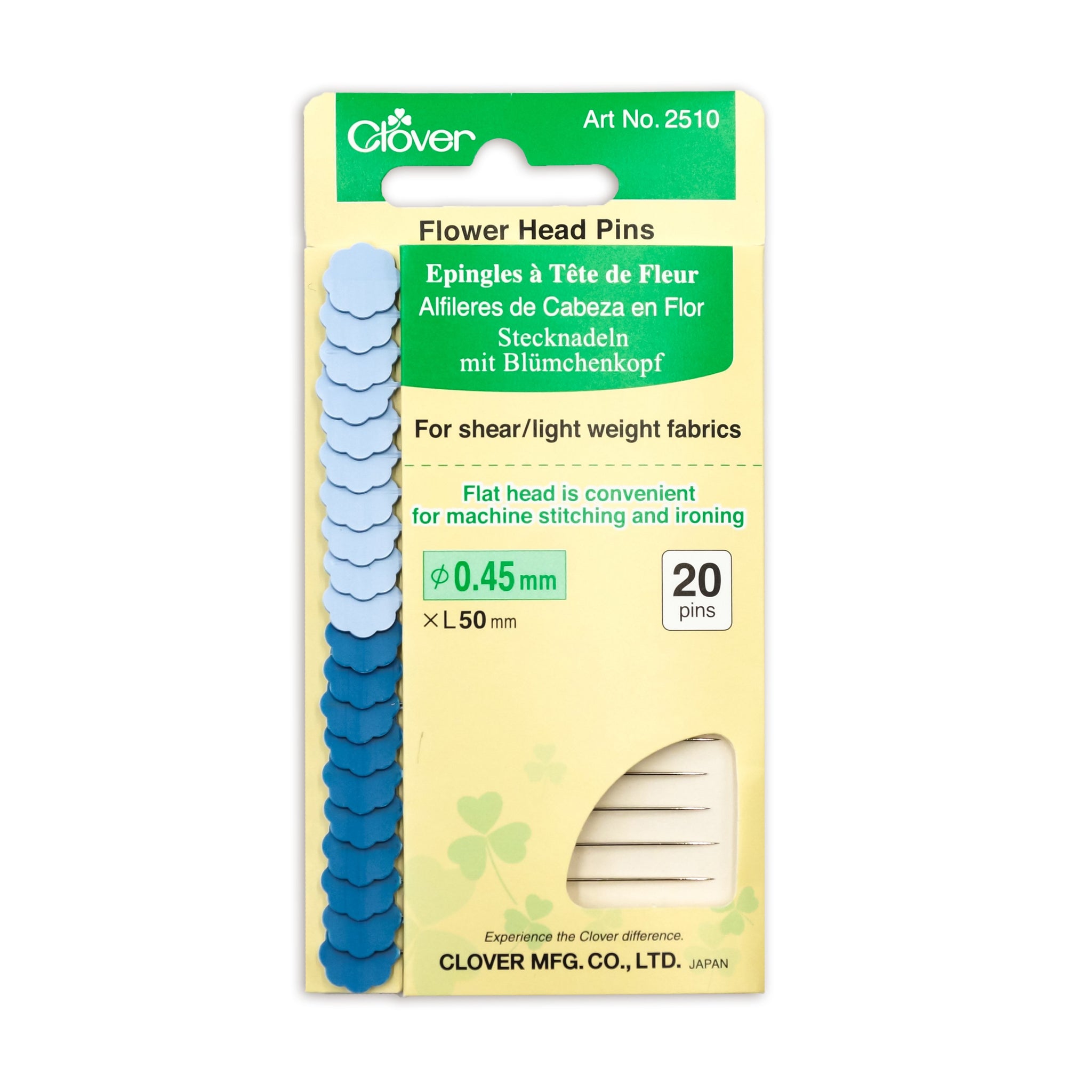 Flower Head Pins (Fine) Clover Needlecraft, Inc.