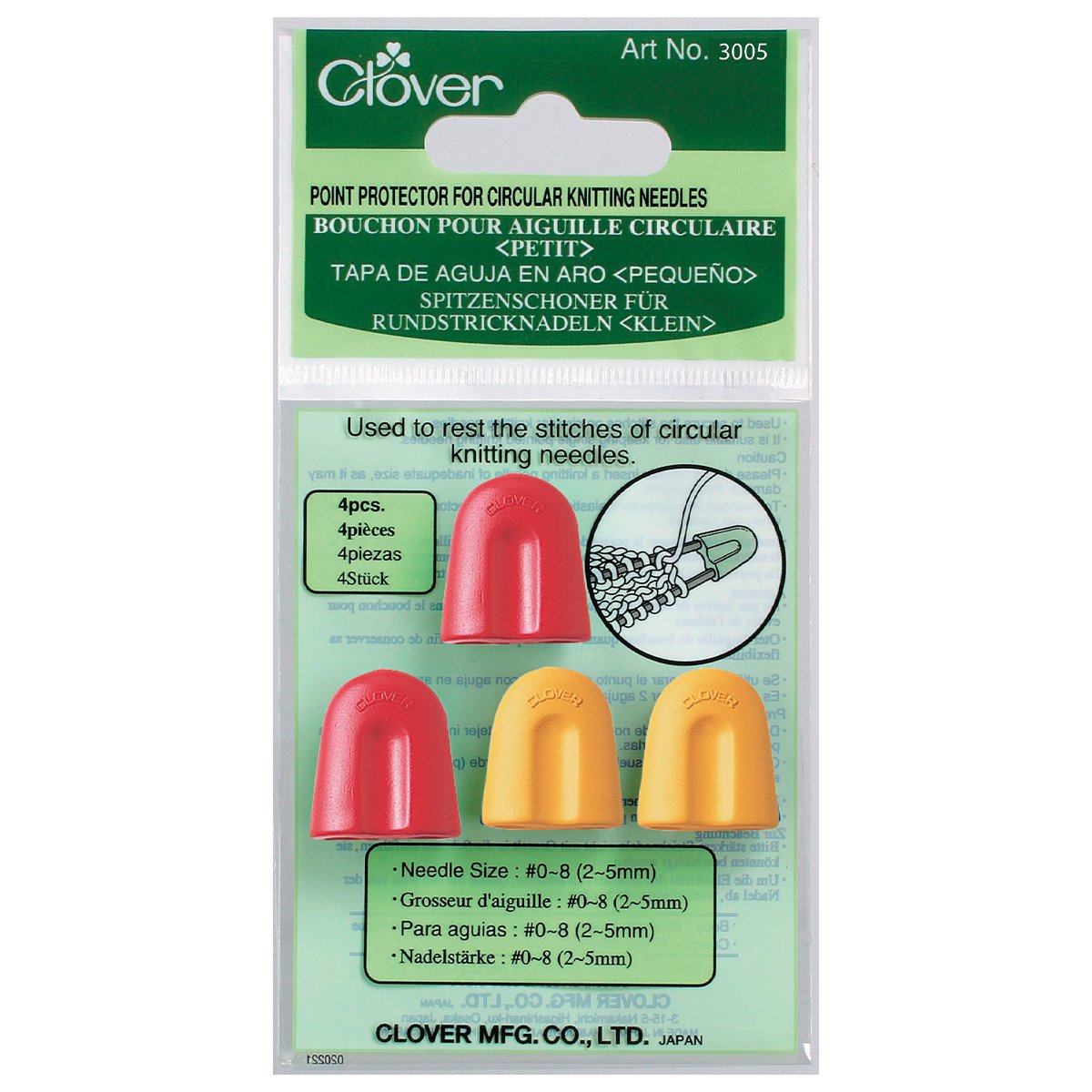 Point Protector For Circular Needles (Large) – Clover Needlecraft, Inc.