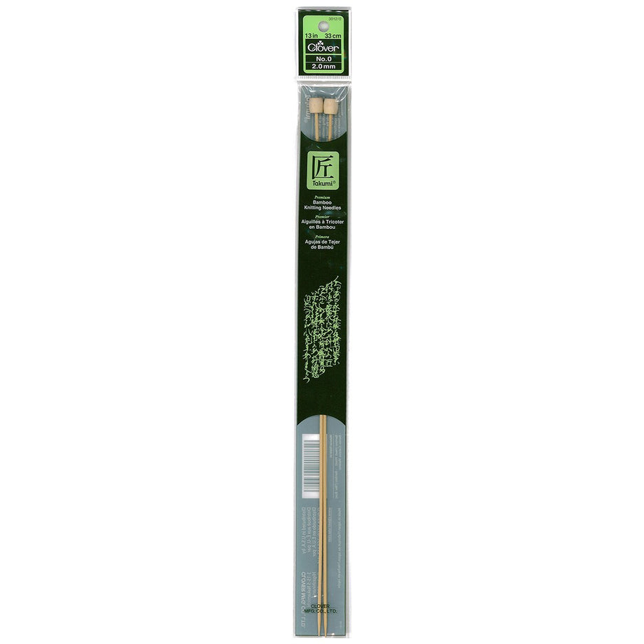 Takumi Bamboo Knitting Needles Single Pointed (13