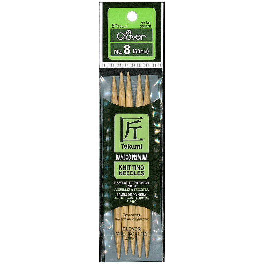 Takumi Bamboo Knitting Needles Double Pointed (5