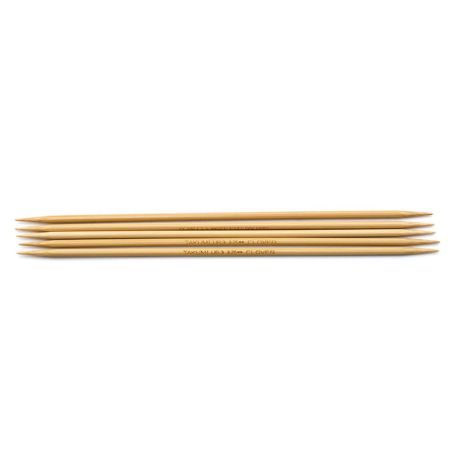 Takumi Bamboo Knitting Needles Double Pointed (7