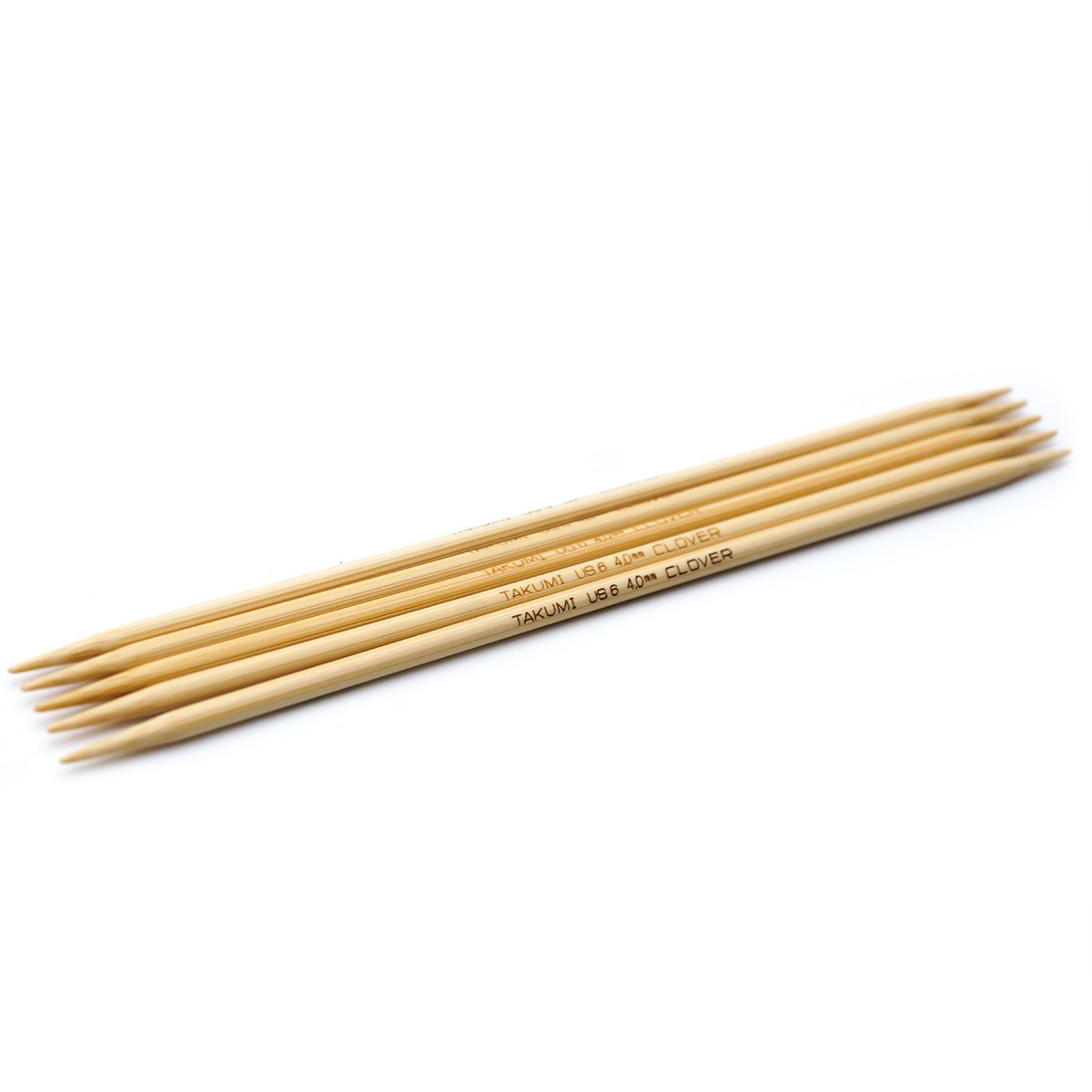 Clover Bamboo Double Point Knitting Needles 7 5/Pkg Size 10.5
