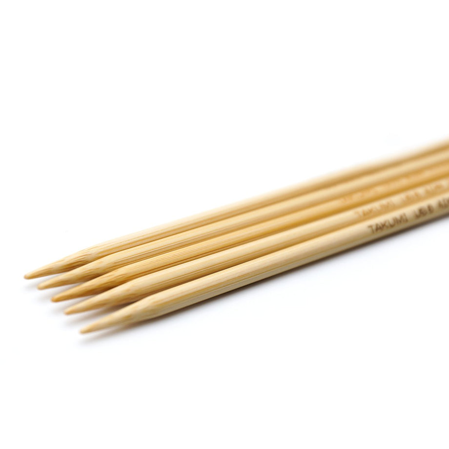 Clover 5 Takumi Bamboo Double Pointed Knitting Needles – The Shiplap Quilt  Shop & Coffee House