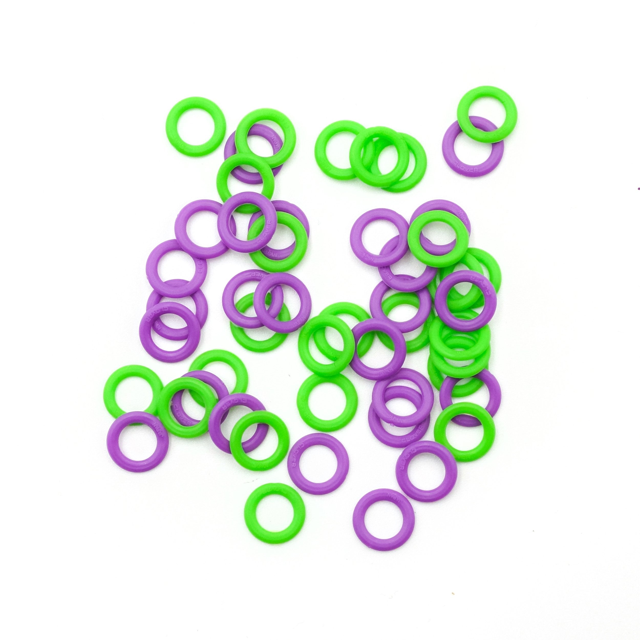 Clover Soft Jumbo Stitch Ring Markers 20 ct. – Wool and Company