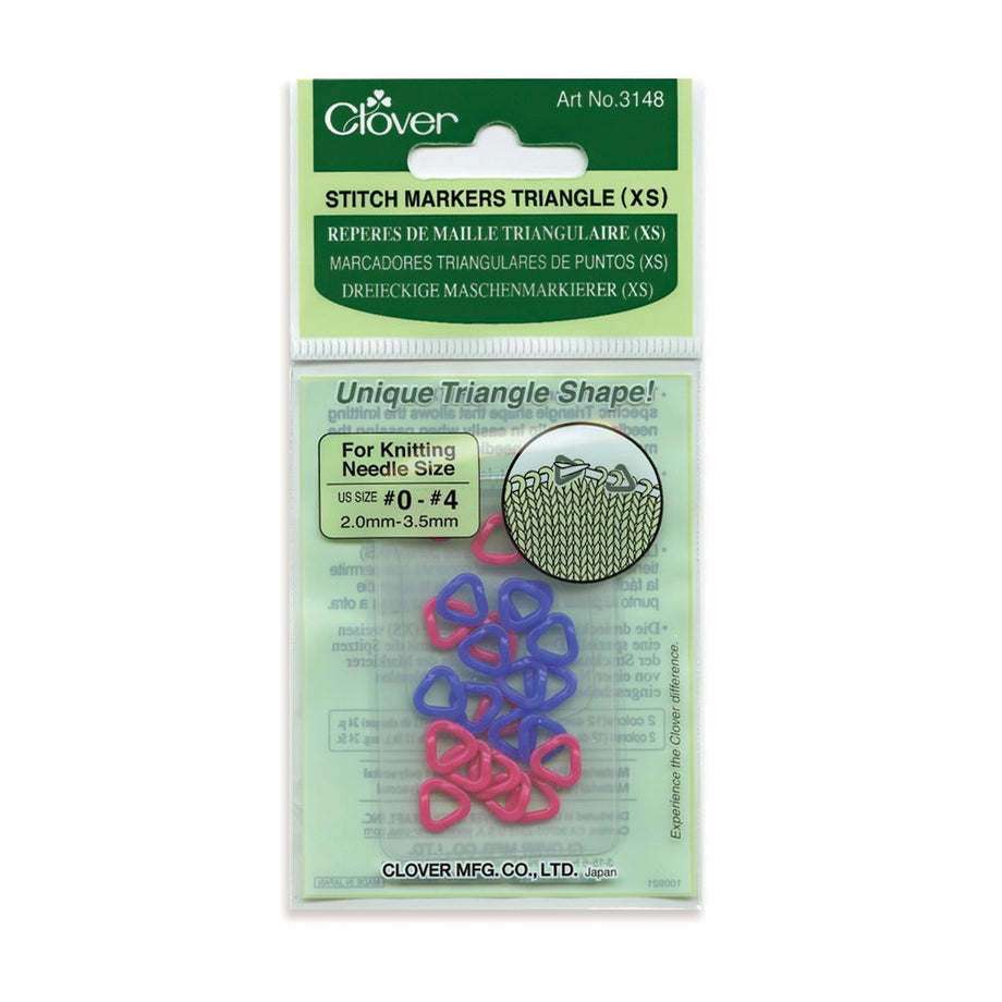 Clover Small Stitch Markers Triangle