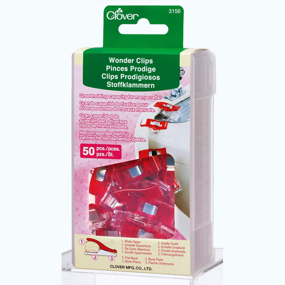 Clover Mini Wonder Clips (50 pieces) Assorted Colors - 051221731891 Quilt  in a Day / Quilting Notions