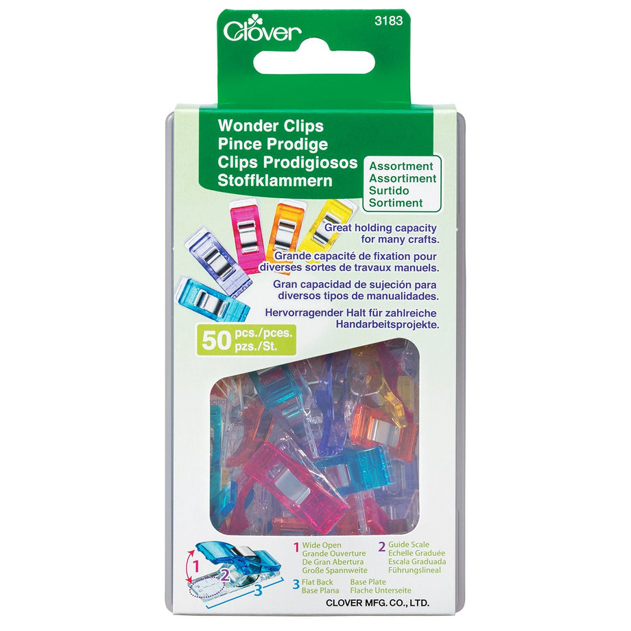 Mini Wonder Clips - 20 Count - Clover - Big Dog Sewing