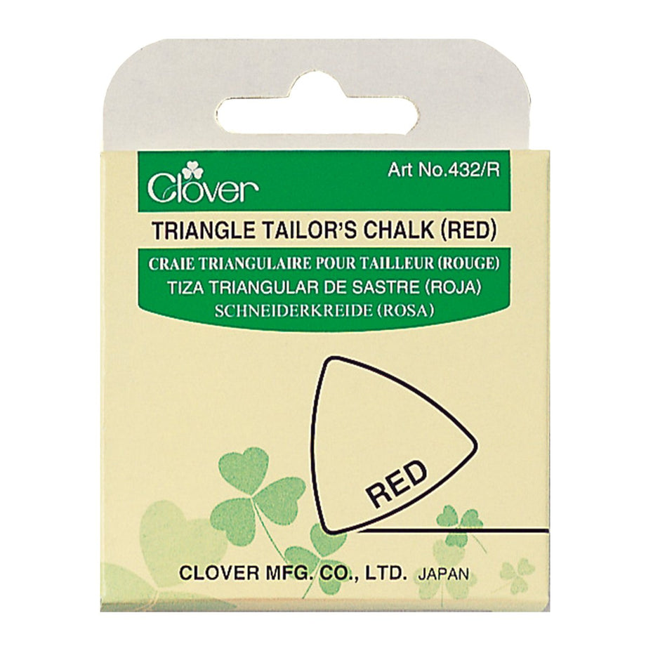 Triangle Tailor's Chalk for Marking Fabric, Sewing, Crafts. Great Quality.  Red White Yellow Blue. Buy Only One or a Pk of 10. Ships Fast USA 
