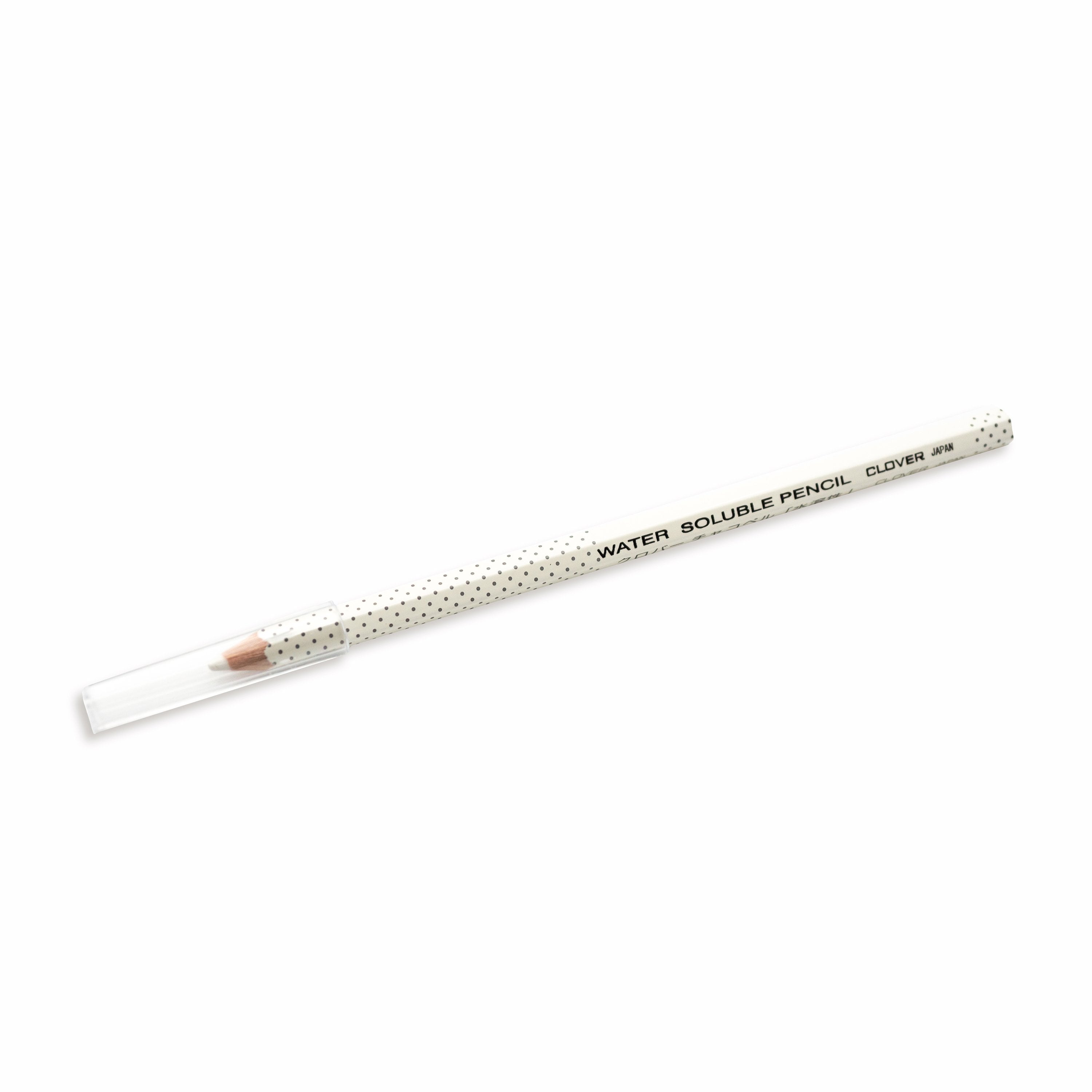 White Hemline water-soluble fabric pencil. For sewing and quilting