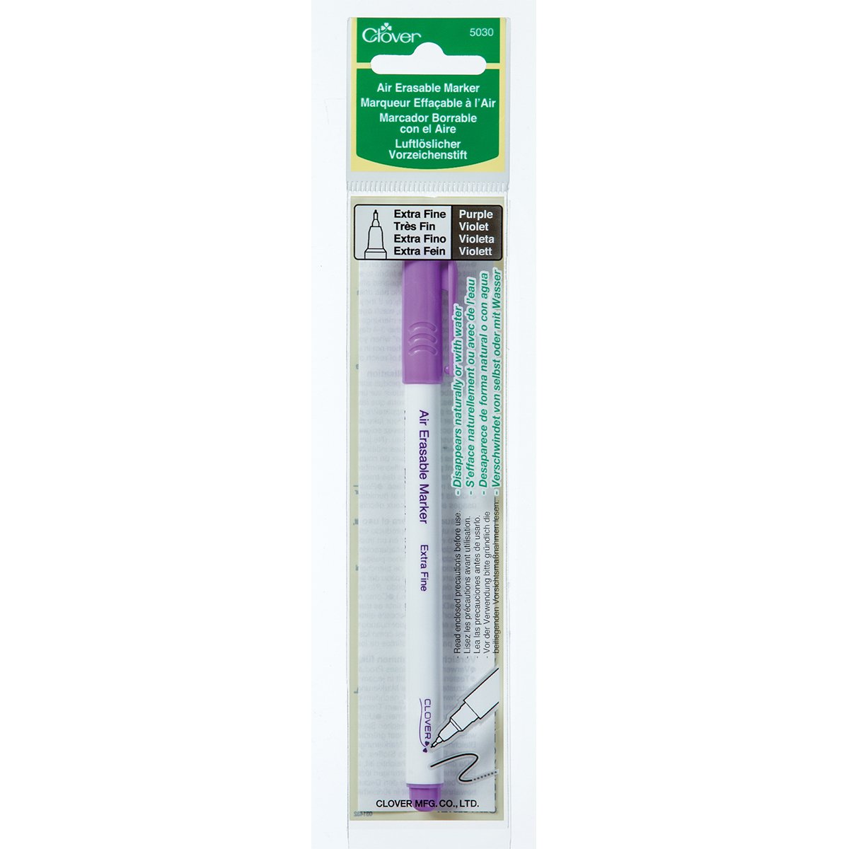 Clover Air Erasable Marker - Purple - Extra Fine