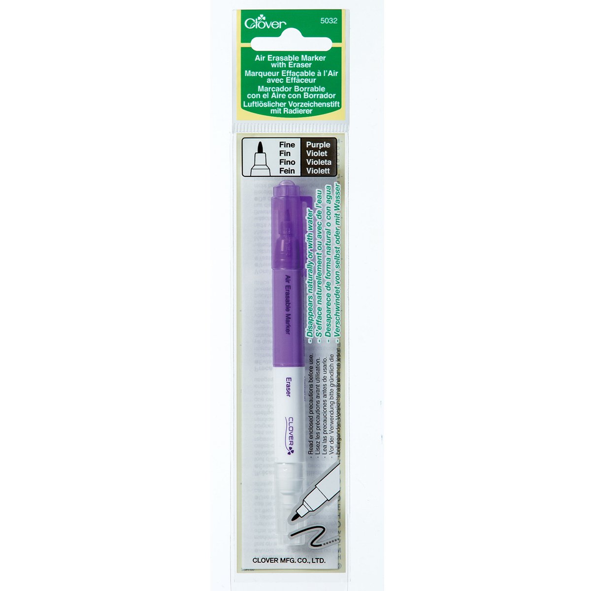 Air Erasable Marker With Eraser – Clover Needlecraft, Inc.