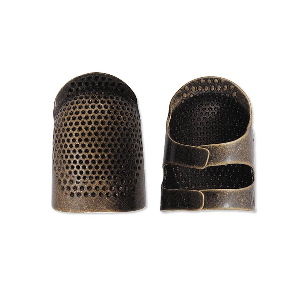 Double-Sided Leather Thimble with Metal Tip - 051221508844
