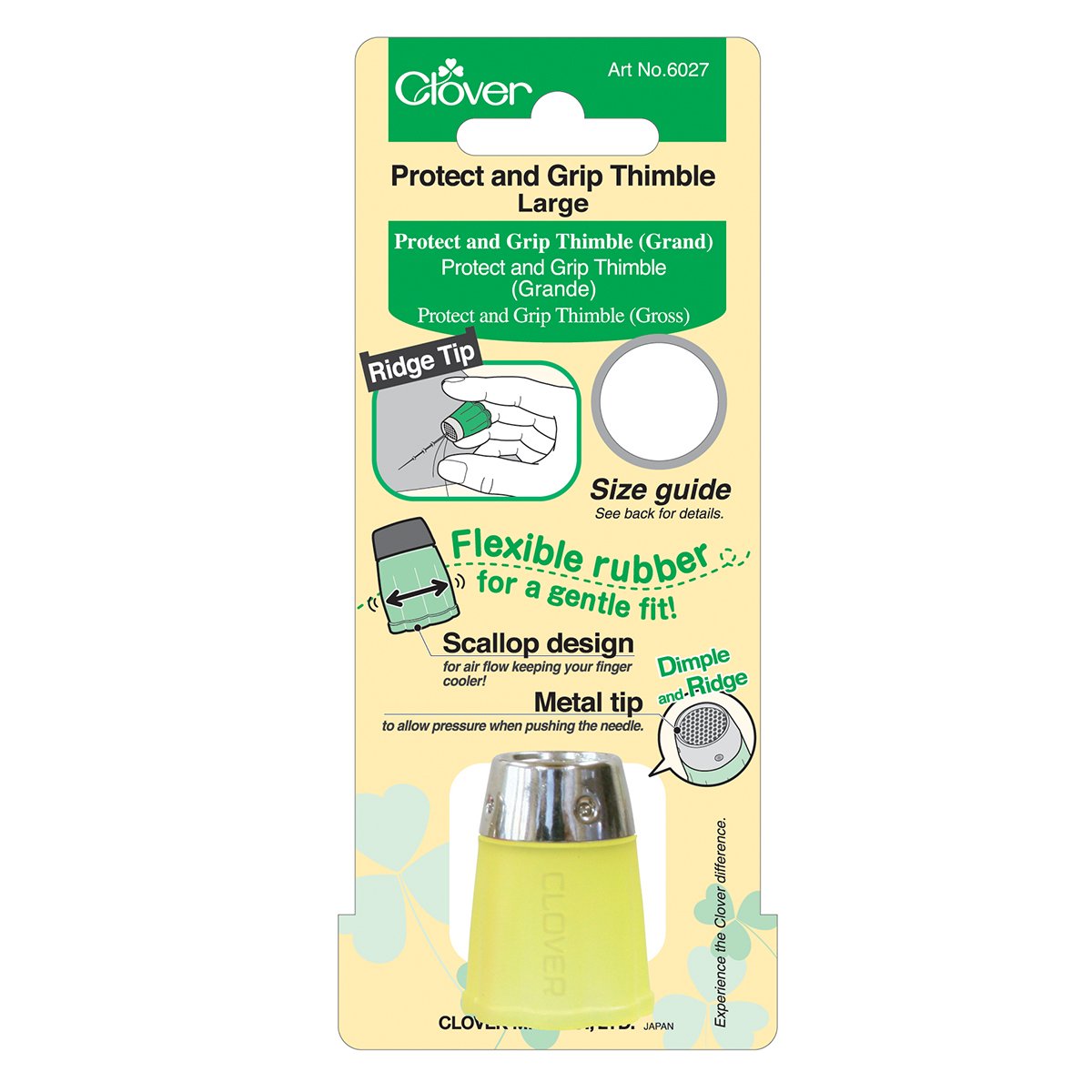 Protect and Grip Thimble (Large) – Clover Needlecraft, Inc.