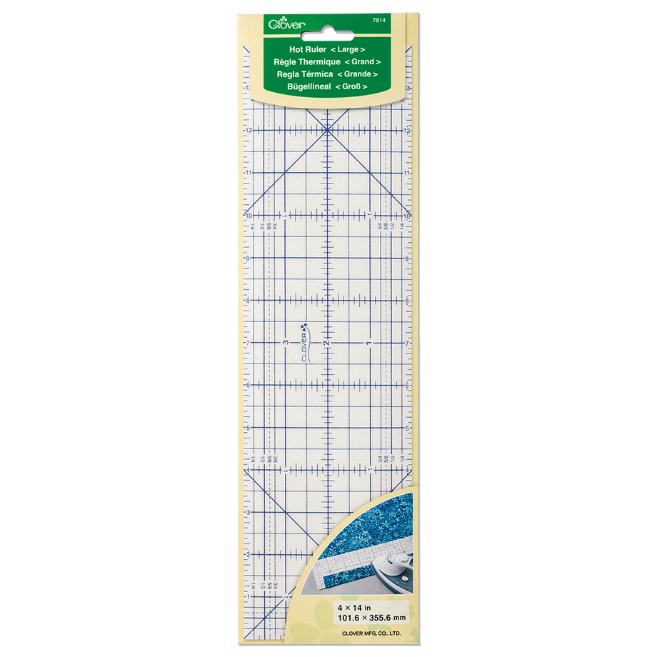 Clover Hot Hemmer Ruler - 6x 6 Square – CraftOnline