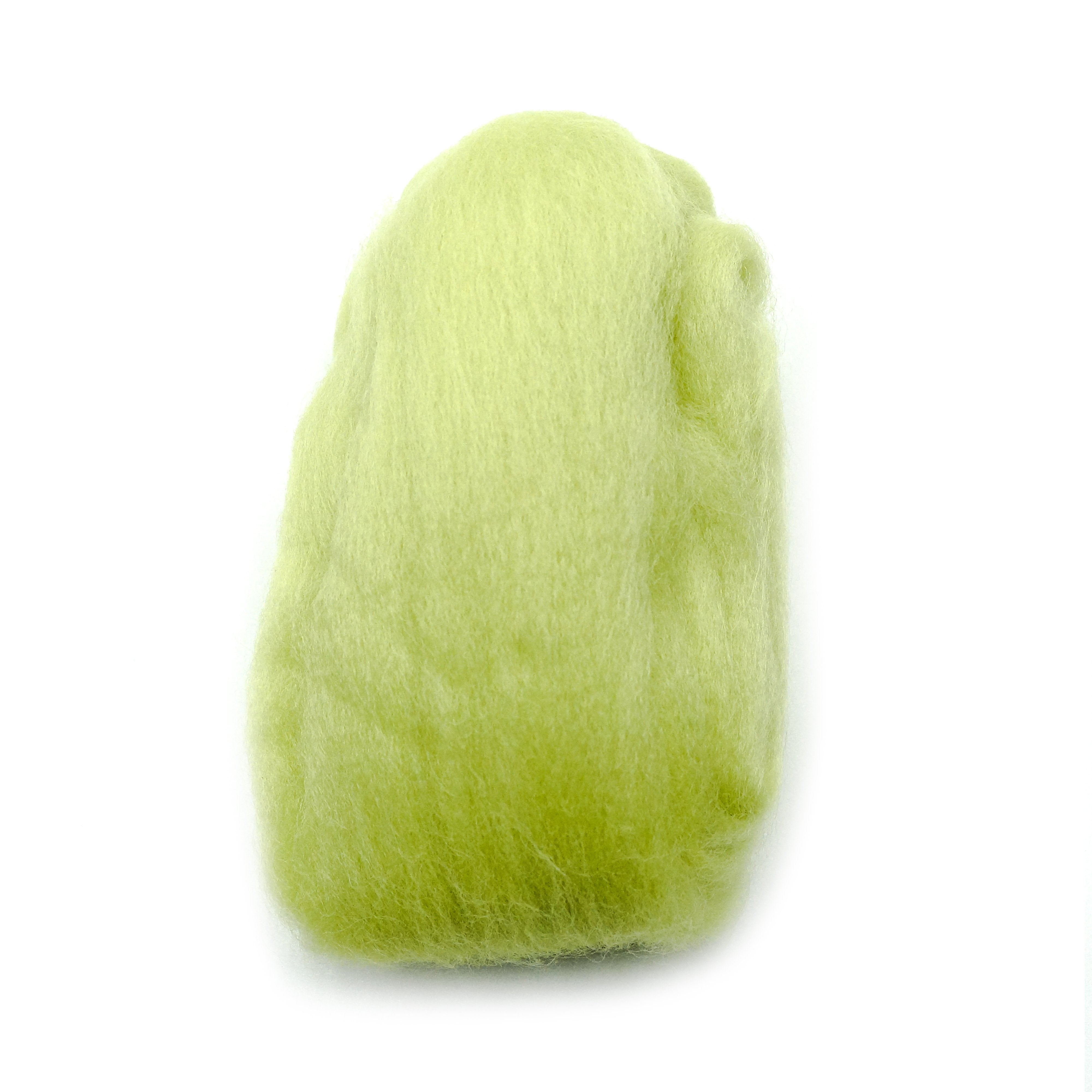 Lime Green - Wool Roving Needle Felting Material (Per Ounce)