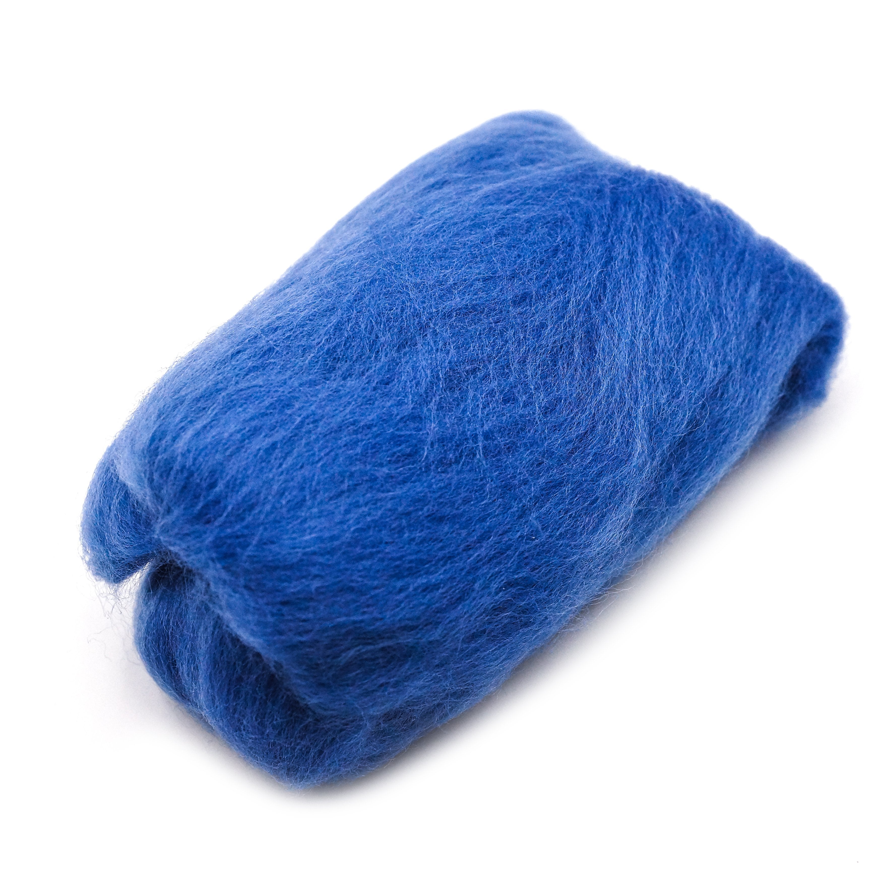 100 gram Icy blue wool roving | 100% European eco Merino wool roving