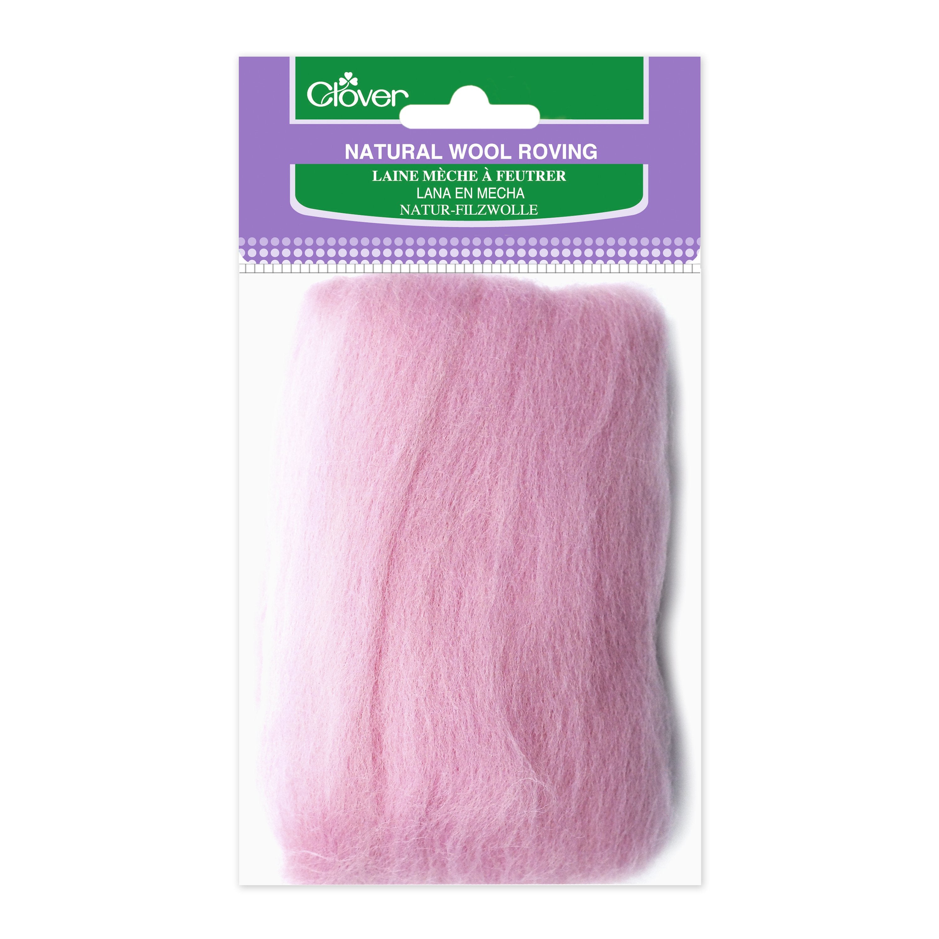 Blended Wool Roving for Needle Felting Ginger Flower Wet Felting, Spinning,  Chunky Yarn, Pink, DIY, Felt, Fiber Arts 