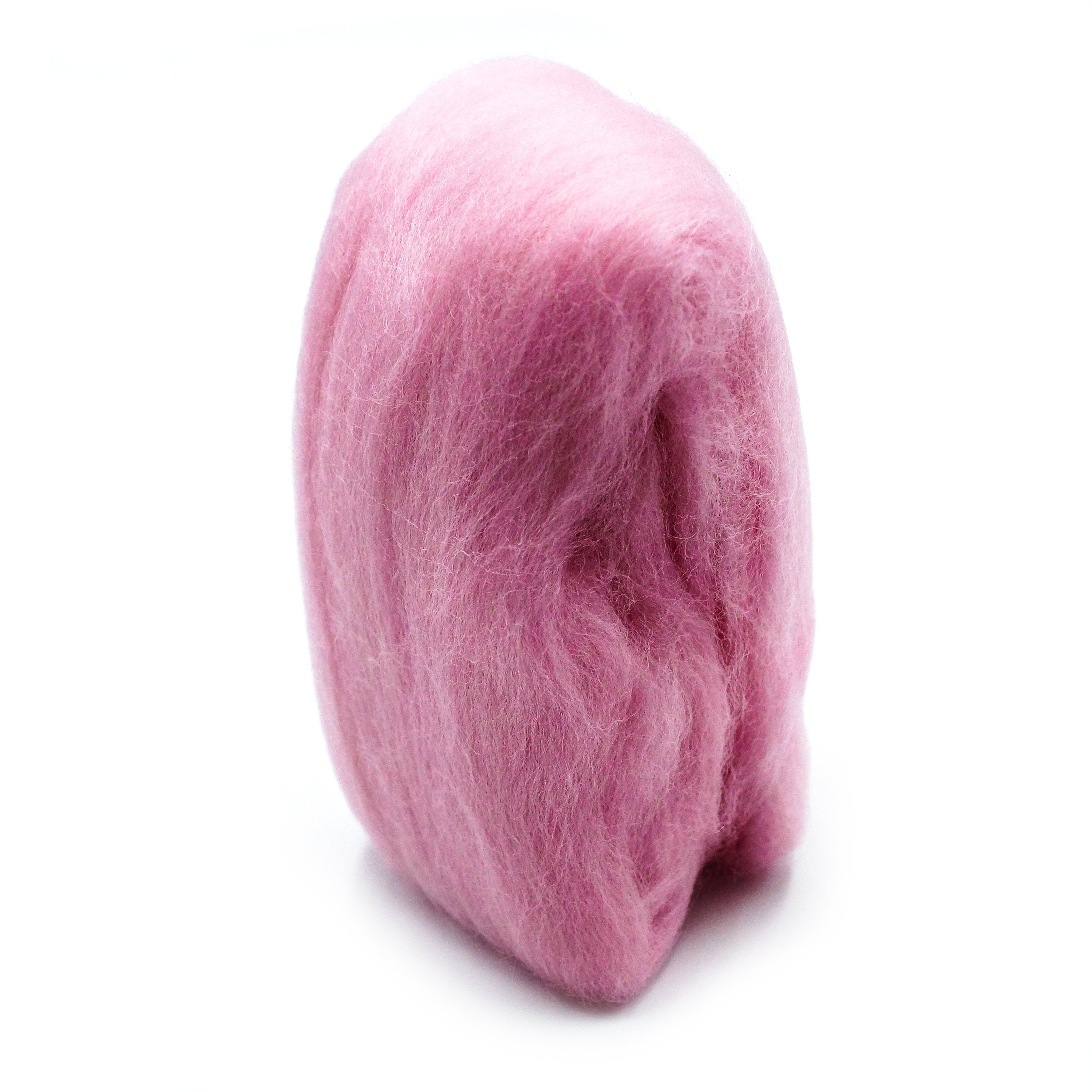 Pink Grapefruit Needle Felting Wool Roving Wet Felting, Weaving, Spinning,  Fiber Art Supplies 1 Oz. 