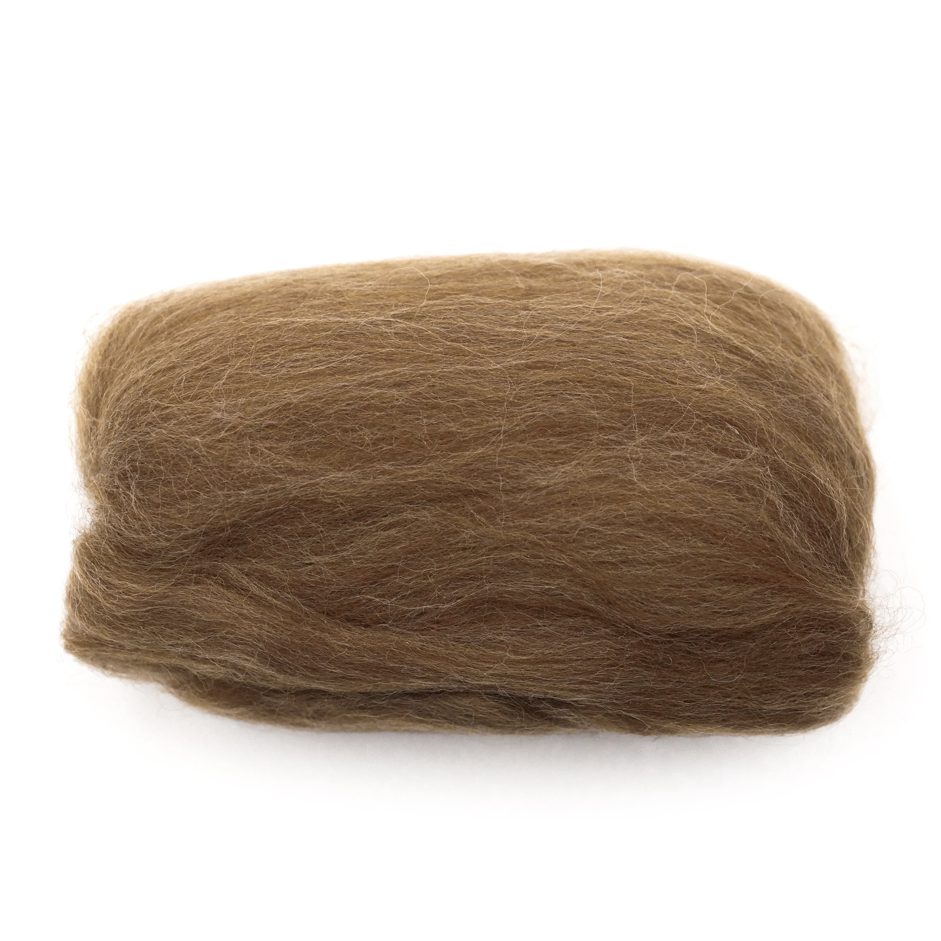 Natural Wool Roving (Caramel)