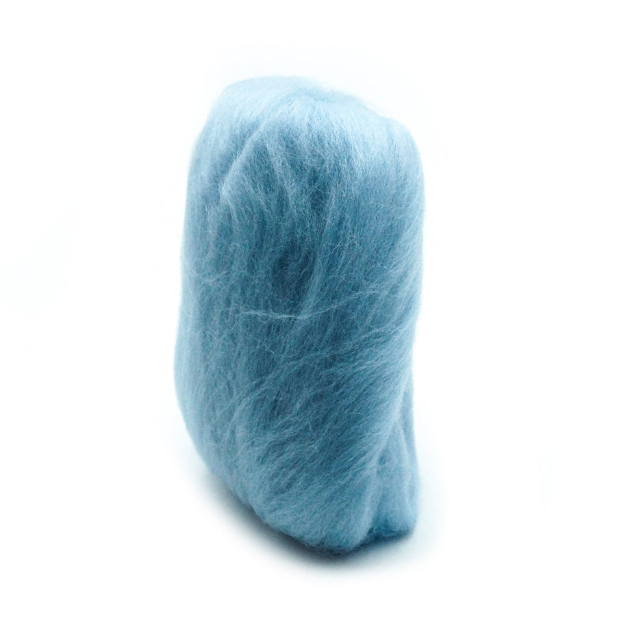 Sky Blue - Wool Roving Needle Felting Material (Per Ounce) - Once Again Sam