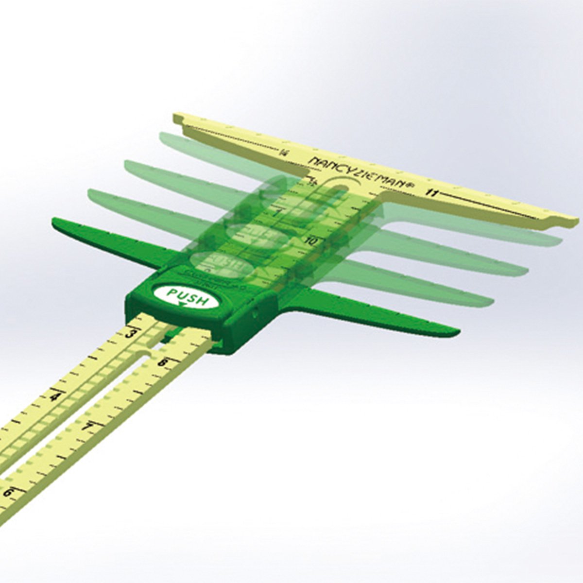 Multifunction 5-In-1 Sliding Gauge Caliper Size Measuring Sewing Marker Tool