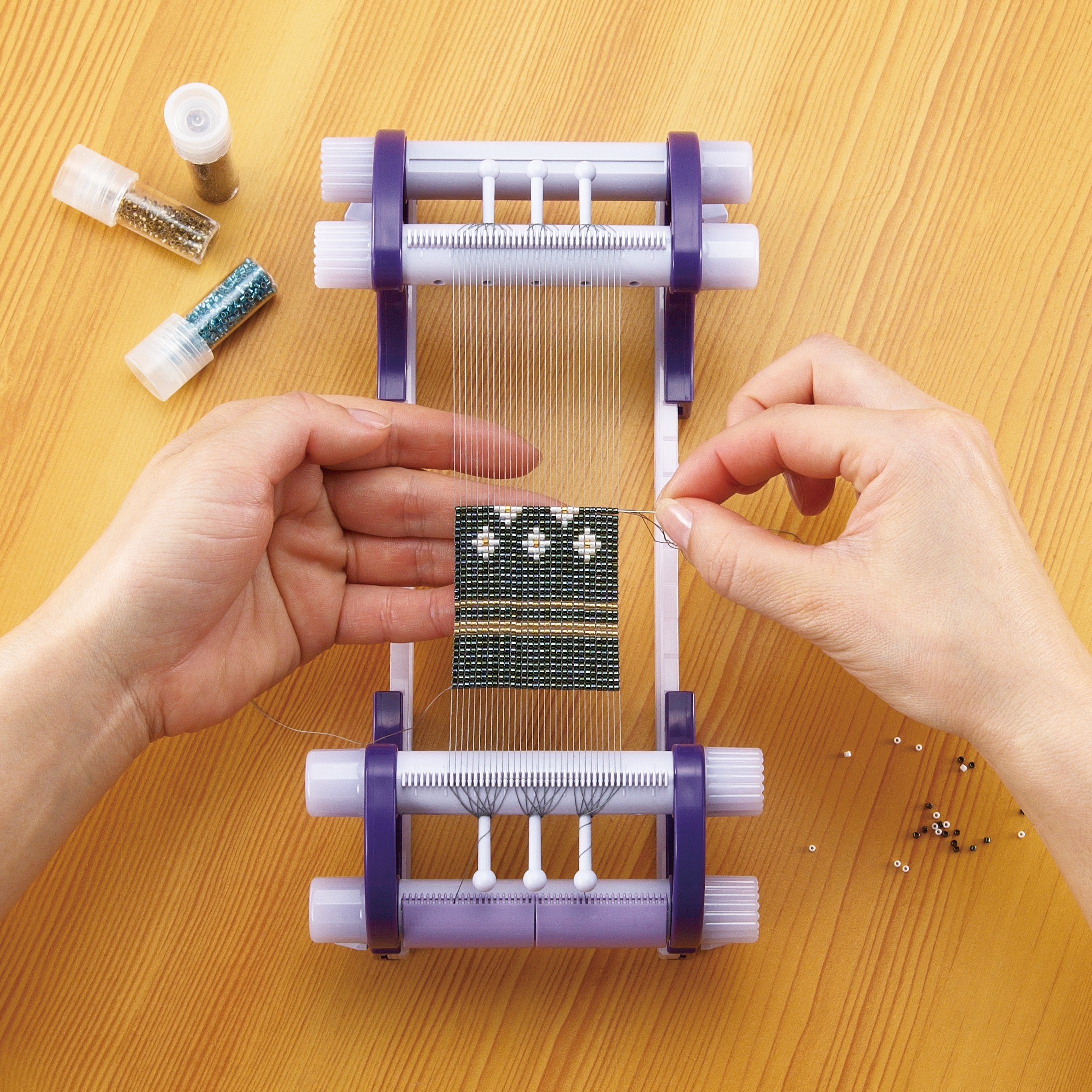 An Upright Bead Loom Making It Easier for Those Who Find A Flat