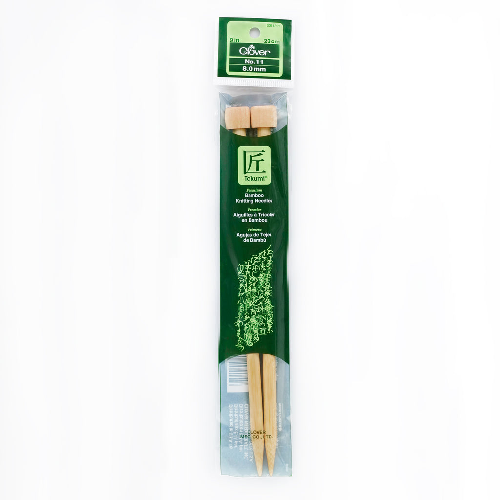 Clover Takumi Bamboo Breipen Cirkel 40cm X 3.00mm - Houten Breinaalden
