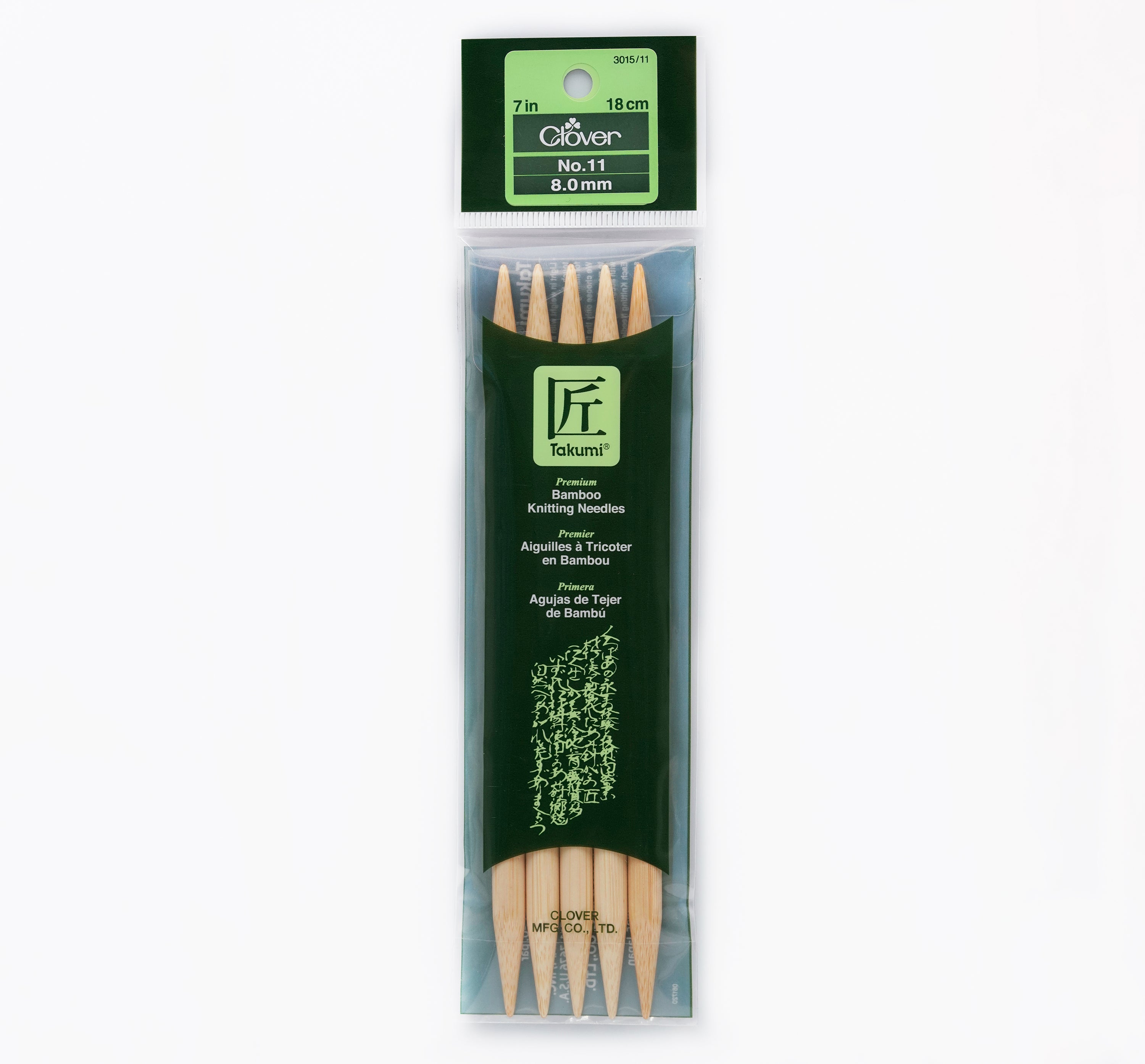 Takumi Bamboo Knitting Needles Double Pointed (7
