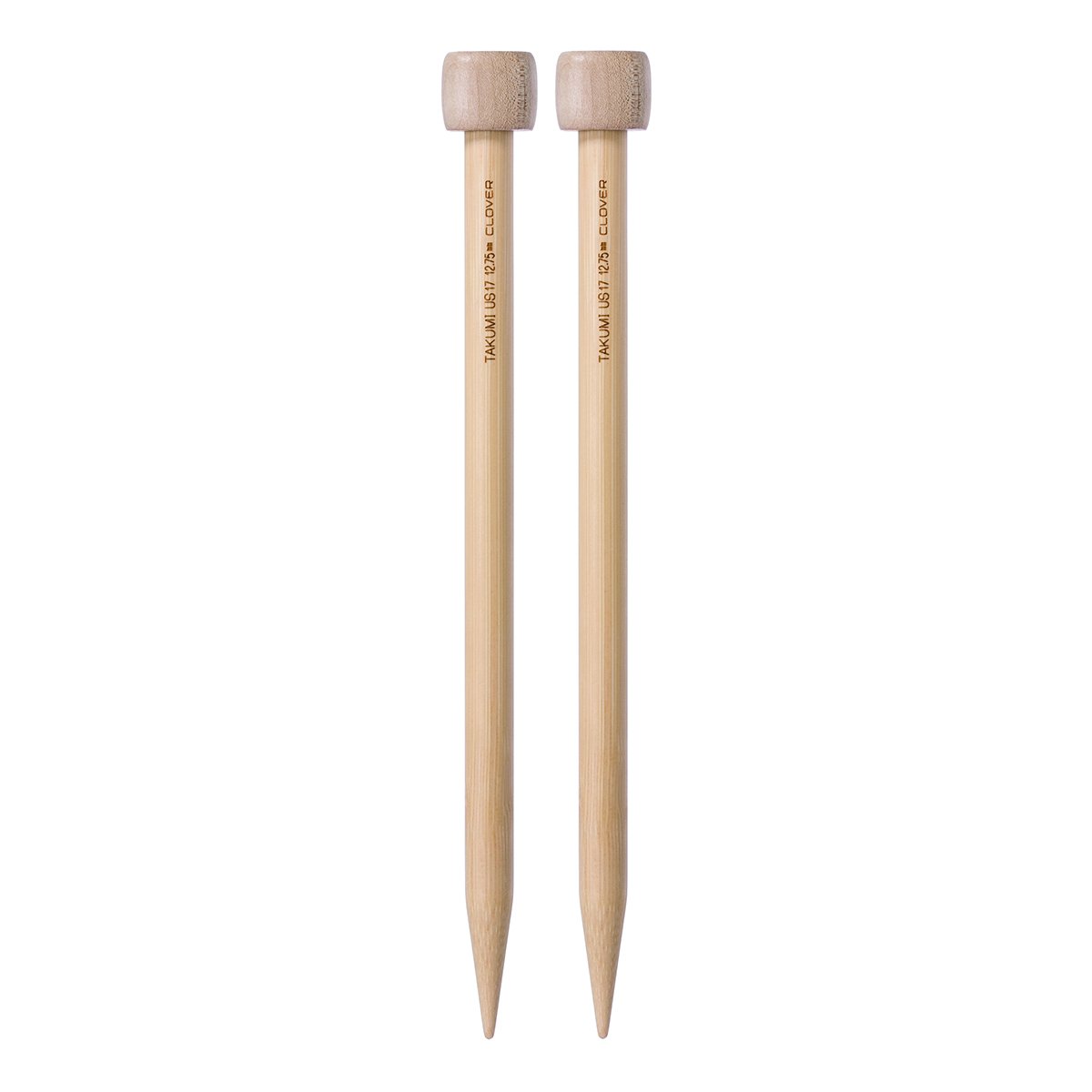 Clover Takumi Single Point Bamboo Knitting Needles - 9 Size 10.5