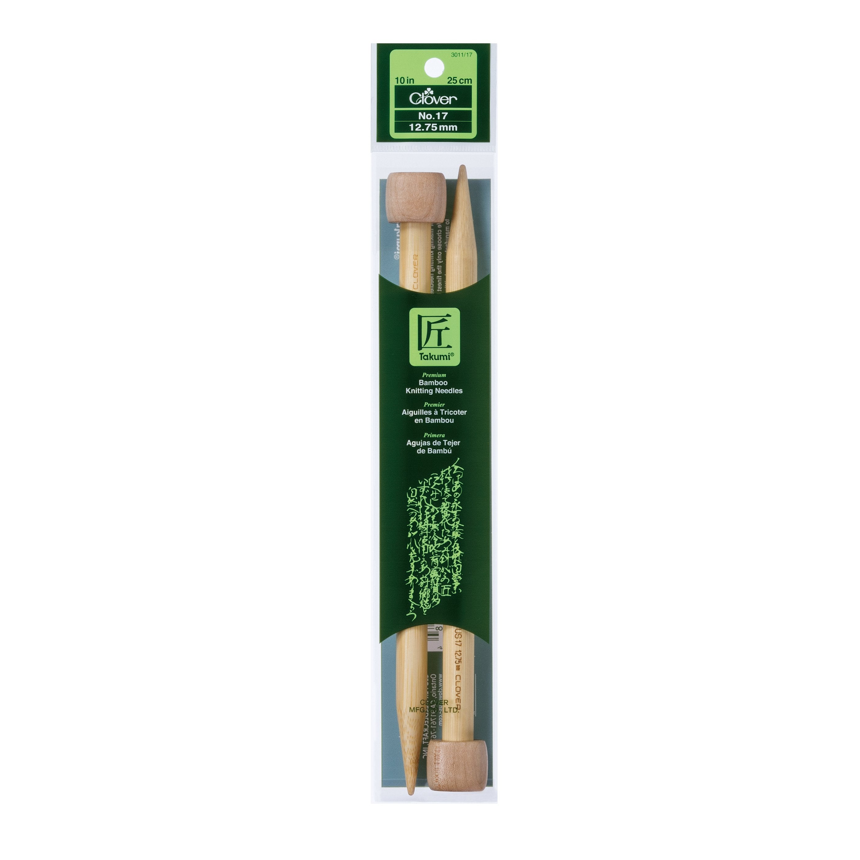 Takumi Bamboo Knitting Needles Single Pointed (10