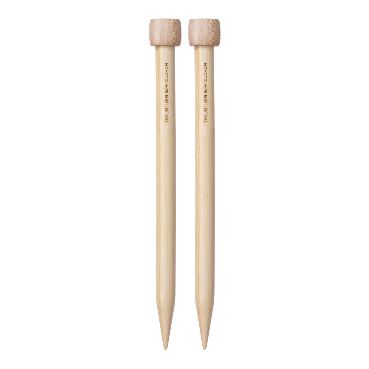Clover 9” Bamboo Size 7 Single Point Knitting Needle Set by Clover