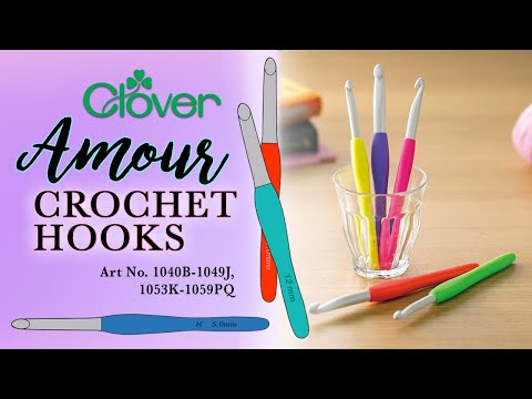 Clover 3672 Amour Crochet Hook Set, 10 sizes